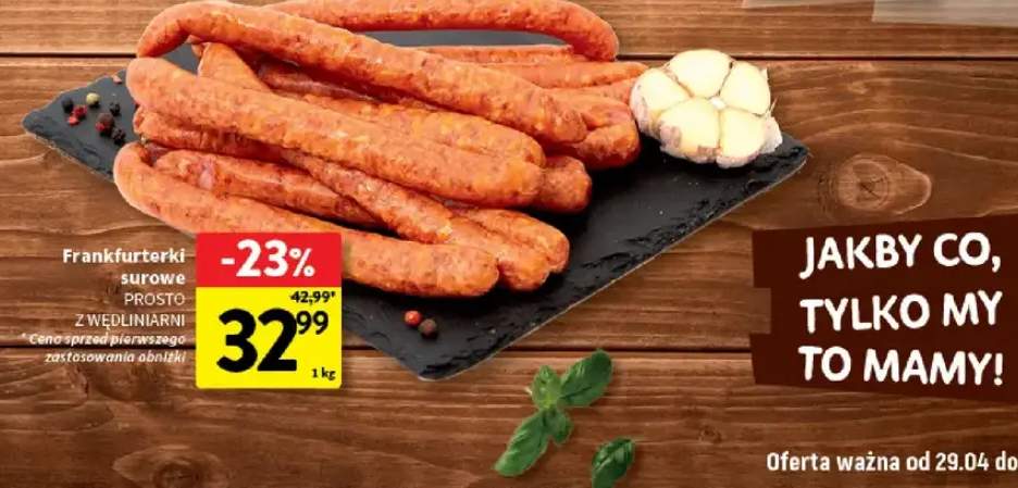 Frankfurterki surowe Prosto z Wędliniarni