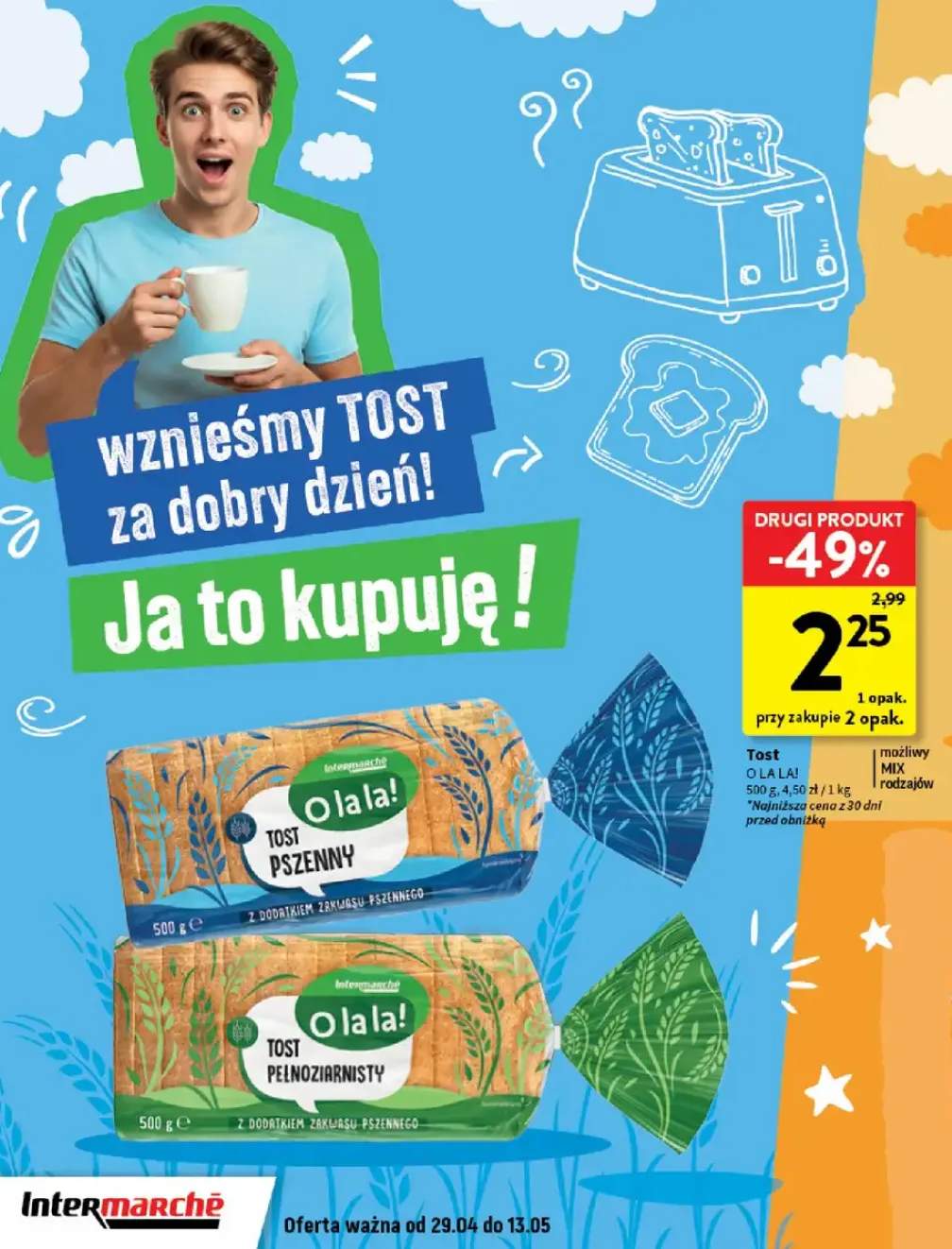 Tost pszenny O la la! Intermarché