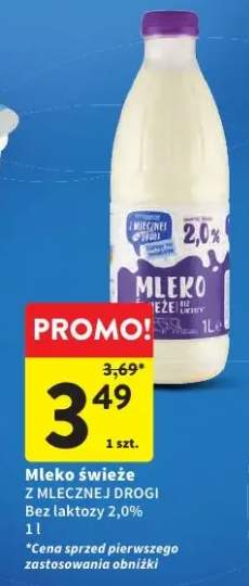 Mleko świeże bez laktozy 2,0% Z Mlecznej Drogi