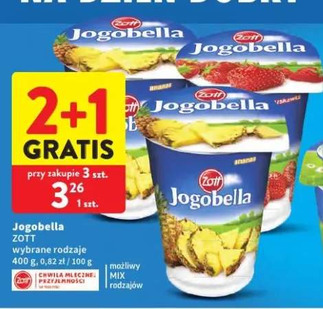 Jogurt Jogobella Zott wybrane rodzaje