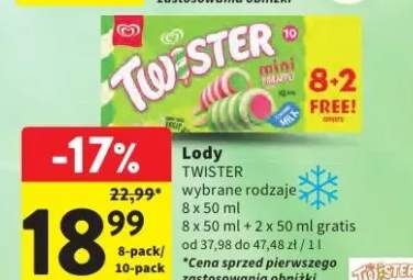 Lody Twister wybrane rodzaje