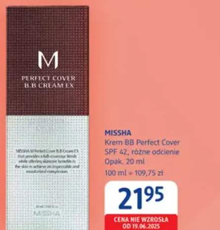Krem BB Perfect Cover SPF 42 Missha