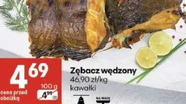 Zębacz wędzony kawałki