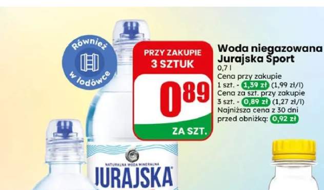 Woda niegazowana Jurajska Sport