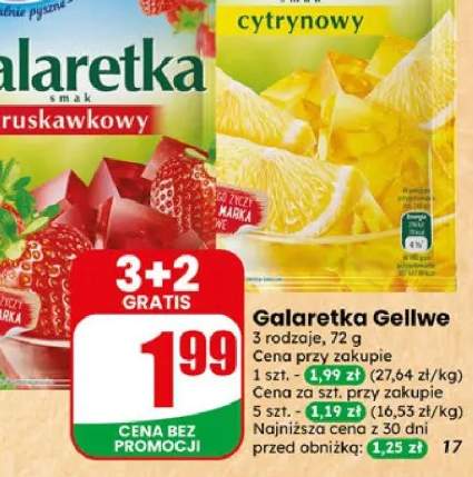 Galaretka Gellwe smak borówkowy