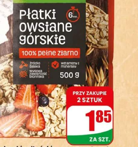 Płatki owsiane błyskawiczne naturall