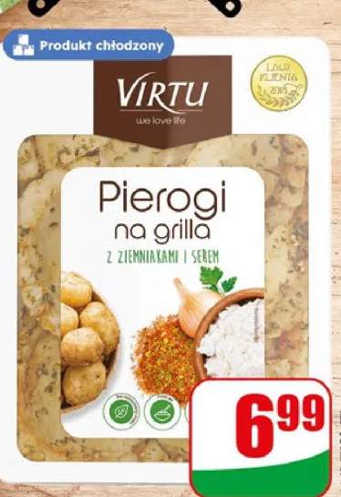 Pierogi na grilla z ziemniakami i serem Virtu