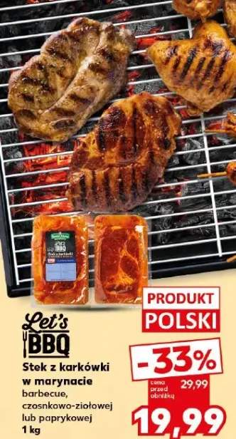 Stek z karkówki w marynacie czosnkowo-ziołowej Let's BBQ