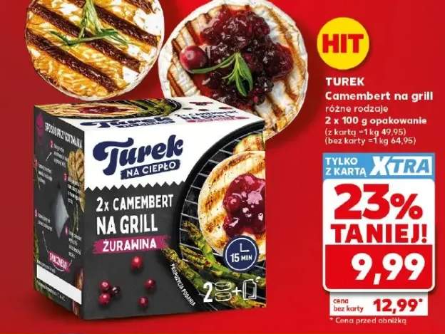 Camembert na grill Turek żurawina