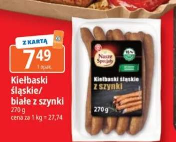 Kiełbaski śląskie z szynki Nasze Specjały