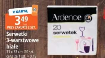 Serwetki 3-warstwowe białe Ardence 33x33cm