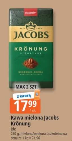 Kawa mielona Jacobs Krönung Jde