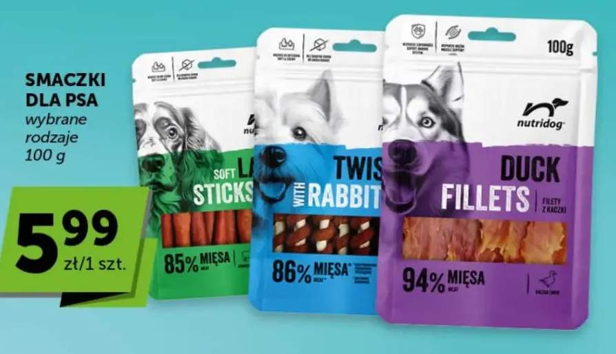 Smaczki dla psa Nutridog Duck Fillets filety z kaczki