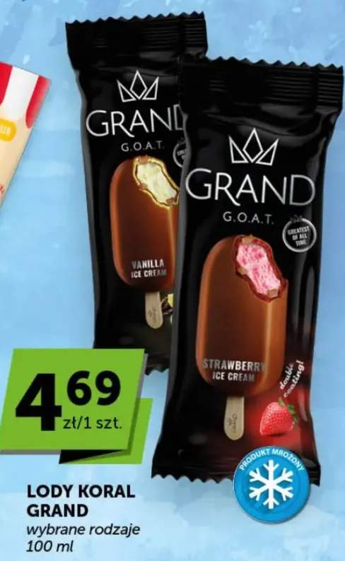 Lody Koral Grand strawberry ice cream