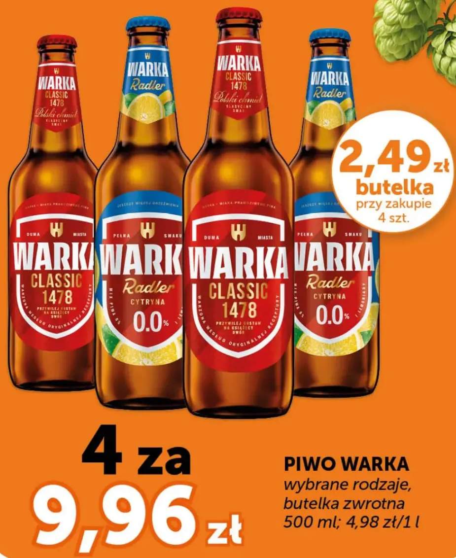 Piwo Warka Radler Cytryna
