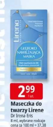 Maseczka do twarzy Lirene głęboko nawilżająca Dr Irena Eris