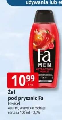 Żel pod prysznic Fa Men Attraction Force Henkel 400ml