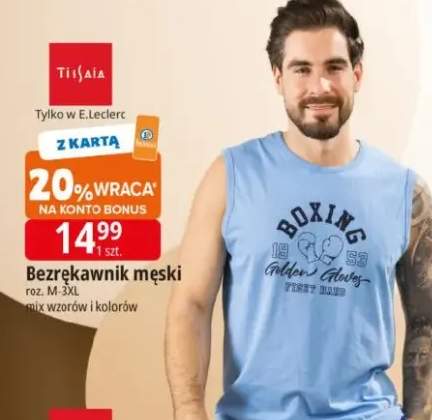 Bezrękawnik męski Tissaia roz. M-3XL mix wzorów i kolorów