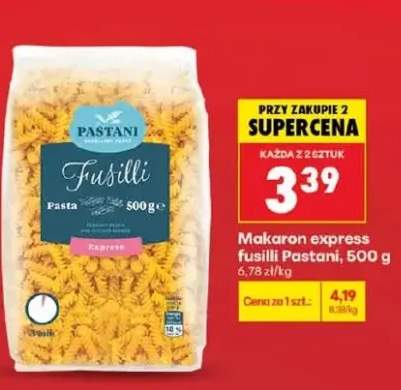 Makaron express fusilli Pastani