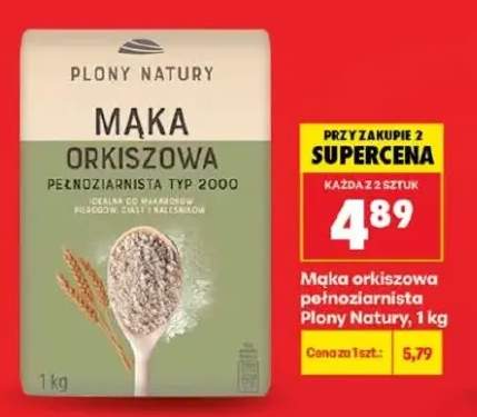 Mąka orkiszowa pełnoziarnista Plony Natury