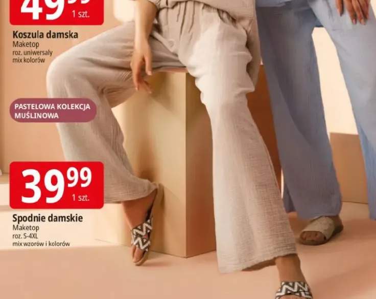 Spodnie damskie Maketop roz. 5-4XL mix wzorów i kolorów