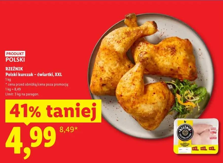 Polski kurczak ćwiartki XXL Rzeźnik