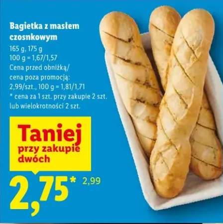 Bagietka z masłem czosnkowym