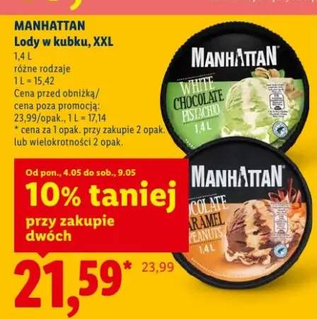 Lody w kubku Manhattan XXL