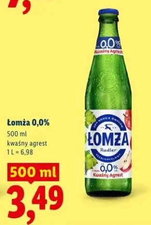 Piwo bezalkoholowe Łomża 0,0% kwaśny agrest