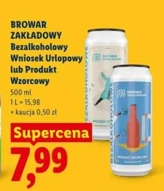 Piwo bezalkoholowe Zakładowy Produkt Wzorcowy