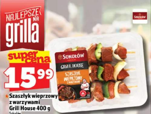 Szaszłyk wieprzowy z warzywami Grill House Sokołów