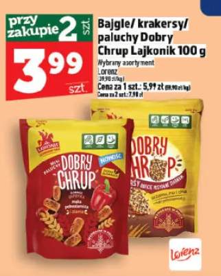 Krakersy Dobry Chrup Lajkonik Lorenz 100g
