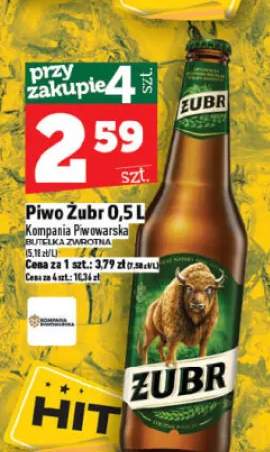 Piwo Żubr Kompania Piwowarska