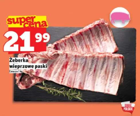 Żeberka wieprzowe paski