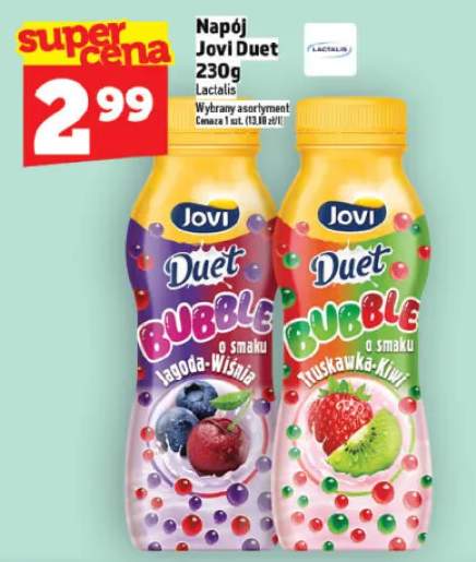 Napój Jovi Duet Bubble truskawka-kiwi Lactalis