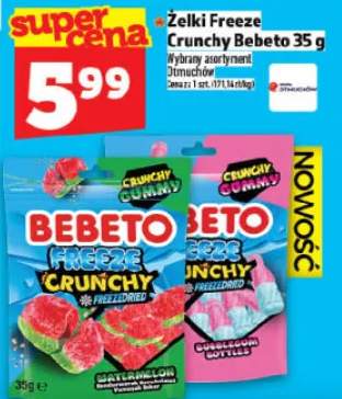 Żelki Freeze Crunchy Bebeto Otmuchów
