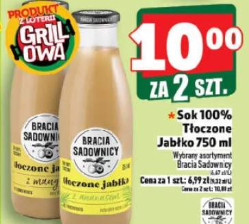 Sok 100% tłoczony jabłko Bracia Sadownicy
