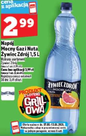 Napój Mocny Gaz i Nuta Żywiec Zdrój
