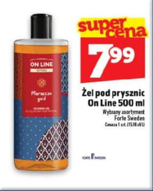 Żel pod prysznic On Line Senses Maroccan Gold