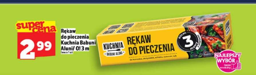 Rękaw do pieczenia Kuchnia Babuni Aluni 3m