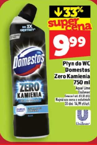 Płyn do WC Domestos Zero Kamienia Aqua Lime Unilever