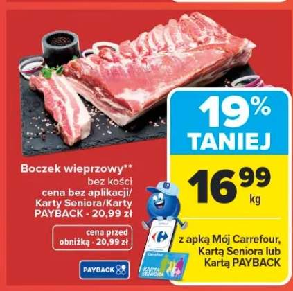 Boczek wieprzowy bez kości Carrefour
