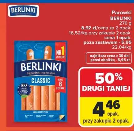 Parówki Berlinki Classic