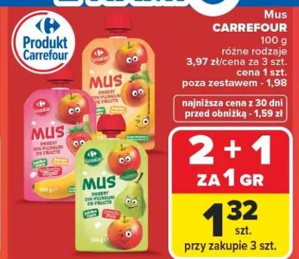 Mus owocowy Carrefour