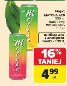 Napój matcha truskawkowy ACR
