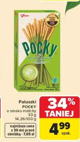 Paluszki Pocky o smaku matchy Glico