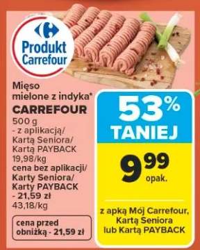 Mięso mielone z indyka Carrefour