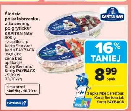 Śledzie po kołobrzesku z żurawiną po gryficku Kapitan Navi