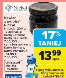 Kawior z jesiotra imitacja Nickal