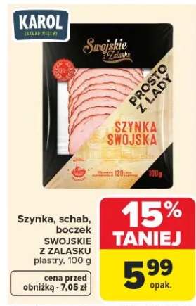 Szynka swojska Swojskie z Zalasku Karol